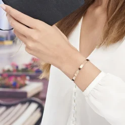 Histoire d'Or Bracelet Jonc Gravita Argent Rose* Bracelets|Bracelets Fantaisie