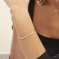 Histoire d'Or Bracelet Jonc Hermia Blanc Diamant Blanc* Bracelets|Bracelets Joncs