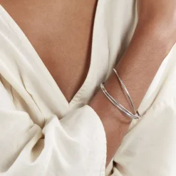 Histoire d'Or Bracelet Jonc Hugoline Argent Blanc* Bracelets|Bracelets Joncs