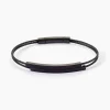 Hot Histoire d'Or Bracelet Jonc Jakob Acier Noir Sans Pierre
