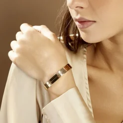 New Histoire d'Or Bracelet Jonc Jeanne-lise Plaqué Or Jaune