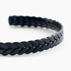 Outlet JOURDAN Bracelet Jonc Guilherme Acier Noir