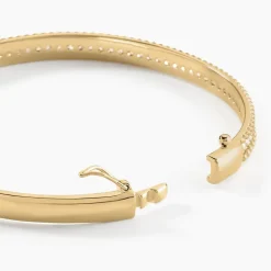 Discount Histoire d'Or Bracelet Jonc Marie-baptistine Plaqué Or Jaune Oxyde De Zirconium