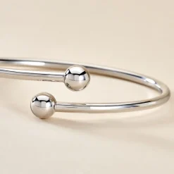 Hot Histoire d'Or Bracelet Jonc Noûr Argent Blanc