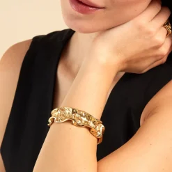 Hot Histoire d'Or Bracelet Jonc Organic acier jaune