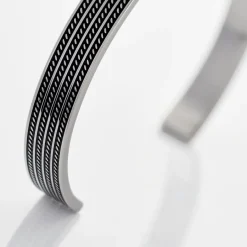 Histoire d'Or Bracelet Jonc Ouvert Acier Bicolore Anderson* Bracelets|Bracelets Fantaisie