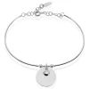 Histoire d'Or Bracelet Jonc Paula Argent Blanc Oxyde De Zirconium* Bijoux Personnalisés|Bracelets