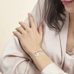 Histoire d'Or Bracelet Jonc Paula Argent Blanc Oxyde De Zirconium* Bijoux Personnalisés|Bracelets