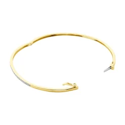 Discount Histoire d'Or Bracelet Jonc Phillipa Or Jaune Diamant