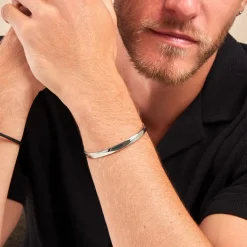 Histoire d'Or Bracelet Jonc Positano Acier Blanc* Bracelets|Bracelets Fantaisie