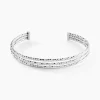 Hot Histoire d'Or Bracelet Jonc Rachelle Argent Blanc