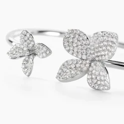 Histoire d'Or Bracelet Jonc Radiant Bloom Argent Blanc Oxyde* Bracelets|Bracelets Joncs