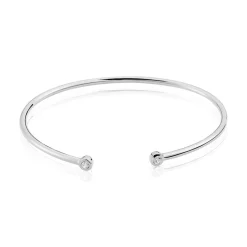 Histoire d'Or Bracelet Jonc Regine Argent Blanc Oxyde De Zirconium* Bracelets|Bracelets Fantaisie