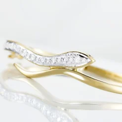 Histoire d'Or Bracelet Jonc Reyyanae Plaqué Or Jaune Oxyde De Zirconium* Bracelets|Bracelets Joncs