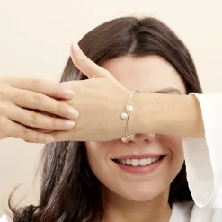 Histoire d'Or Bracelet Jonc Sammy Or Jaune Perle De Culture* Bracelets|Bracelets Joncs