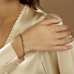 Histoire d'Or Bracelet Jonc Tabata Argent Blanc* Bracelets|Bracelets Joncs