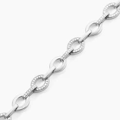 Hot Histoire d'Or Bracelet Jonc Tehei Argent Blanc Oxyde De Zirconium