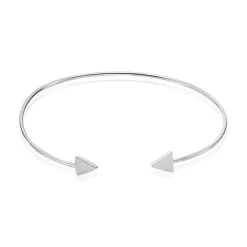 Clearance Histoire d'Or Bracelet Jonc Trilia Argent Blanc