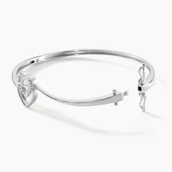 Histoire d'Or Bracelet Jonc Veronike Argent Blanc Oxyde De Zirconium* Bracelets|Bracelets Joncs