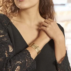 Hot Histoire d'Or Bracelet Jonc Wilson Acier Dore acier doré