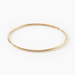 Online Histoire d'Or Bracelet Jonc Xylina Fil Rond Lisse Or Jaune