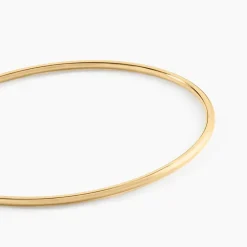 Clearance Histoire d'Or Bracelet Jonc Xylina Fil Rond Lisse Or Jaune