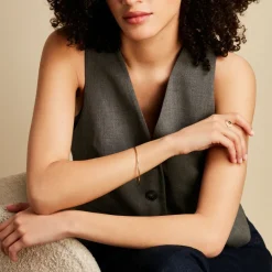 Clearance Histoire d'Or Bracelet Jonc Xylina Fil Rond Lisse Or Jaune