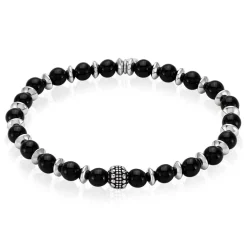 JOURDAN Bracelet Acier Gris Onyx* Bracelets