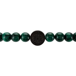 New JOURDAN Bracelet Acier Noir Malachite