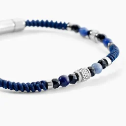 JOURDAN Bracelet Arttu Acier Argenté Sodalite Agate* Bracelets|Bracelets Fantaisie