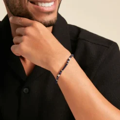 JOURDAN Bracelet Arttu Acier Argenté Sodalite Agate* Bracelets|Bracelets Fantaisie