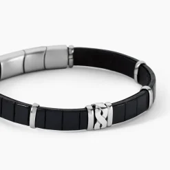 JOURDAN Bracelet Chip Cuir Noir* Bracelets