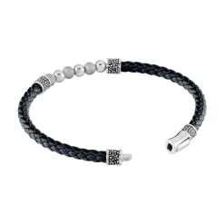 JOURDAN Bracelet Pheonix Cuir Noir* Bracelets