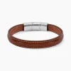 Hot JOURDAN Bracelet Rupert Cuir Marron
