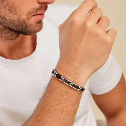 JOURDAN Bracelet Wild Acier Blanc Et Bleu* Bracelets|Bracelets Fantaisie