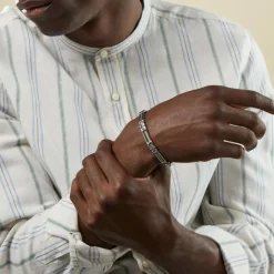 Histoire d'Or Bracelet Julien Acier Blanc* Bracelets|Bracelets Fantaisie