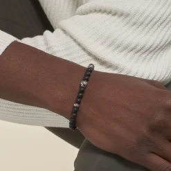 Histoire d'Or Bracelet Labhras Acier Blanc Agate* Bracelets|Bracelets Fantaisie