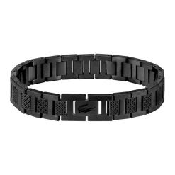 Hot LACOSTE BIJOUX Bracelet Lacoste Metropole Acier Noir