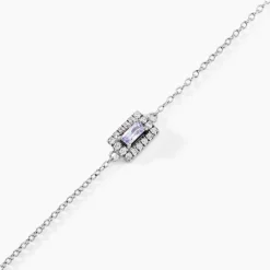 Outlet Histoire d'Or Bracelet Laurine Argent Blanc Oxyde De Zirconium argent blanc oxyde violet