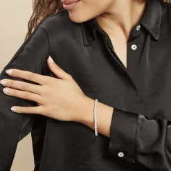 New Histoire d'Or Bracelet Lou-anne Argent Blanc Oxyde De Zirconium Blanc argent blanc oxyde zirconium