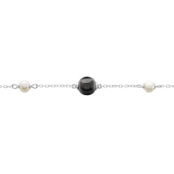 Histoire d'Or Bracelet Lucia Cera Argent Blanc Perle De Culture Et Céramique* Bracelets|Bracelets Fantaisie