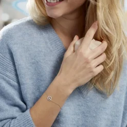 Best Histoire d'Or Bracelet Lucyna Or Blanc Oxyde De Zirconium
