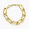 New Histoire d'Or Bracelet Lyre Acier Jaune