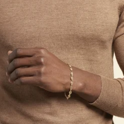 Best Histoire d'Or Bracelet Maille Dami Maille Grain De Cafe or jaune