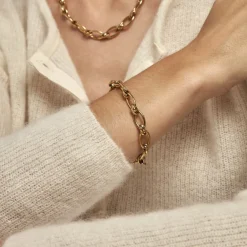 Histoire d'Or Bracelet Maille Perry Acier Doré* Bracelets|Bracelets Fantaisie