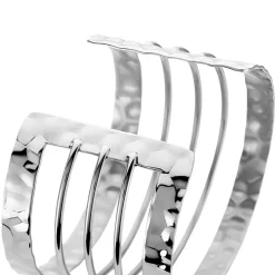 Online Histoire d'Or Bracelet Manchette Cambria Acier Blanc