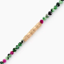 Online Histoire d'Or Bracelet Manua Plaqué Or Jaune Pierre D'imitation plaqué or jaune pierre d'imitation vert