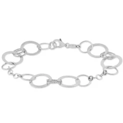 Discount Histoire d'Or Bracelet Margueritteae Argent Blanc