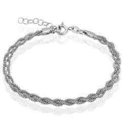 Histoire d'Or Bracelet Marie-angeline Maille Coreene Argent Blanc* Bracelets|Bracelets Fantaisie