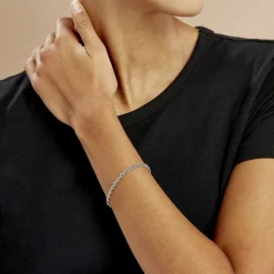 Histoire d'Or Bracelet Marie-angeline Maille Coreene Argent Blanc* Bracelets|Bracelets Fantaisie